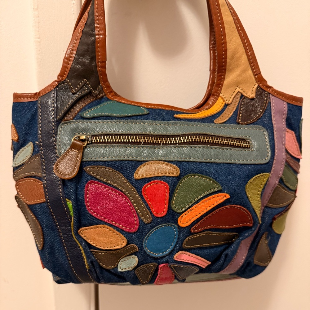 Multicolor Ameri Leather Floral Design Women's Ho… - image 2